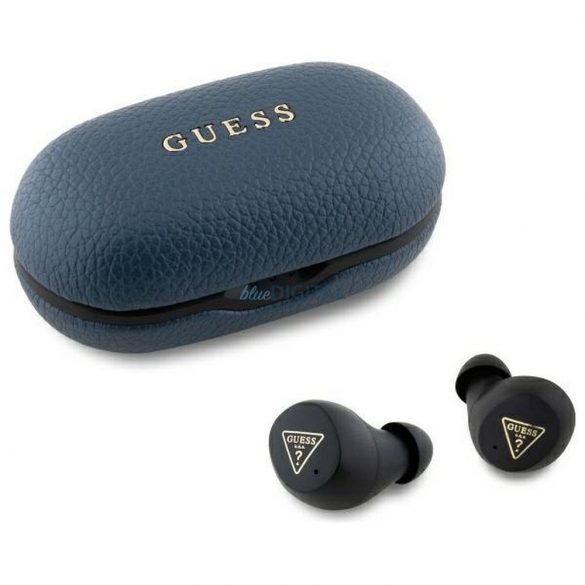 Guess GUTWSPGTSPSB Grainee Classic Logo TWS căști fără fir bluetooth ENC - albastru