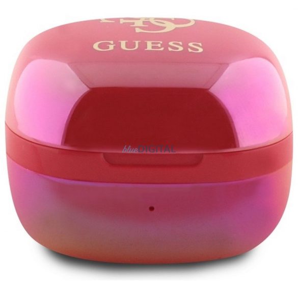 Guess GUTWSJ144ESF Mini Iridescent 4G Imprimate Logo TWS bluetooth căști fără fir - roz