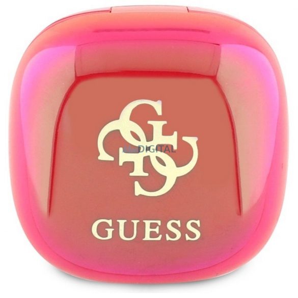 Guess GUTWSJ144ESF Mini Iridescent 4G Imprimate Logo TWS bluetooth căști fără fir - roz