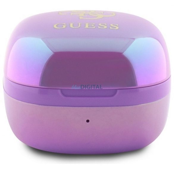 Guess GUTWSJ144ESU Mini Iridescent 4G imprimate Logo TWS bluetooth căști fără fir - violet