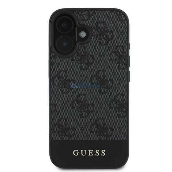 Guess GUHCP16MG4GLGR 4G Bottom Stripe carcasă pentru iPhone 16 Plus - negru