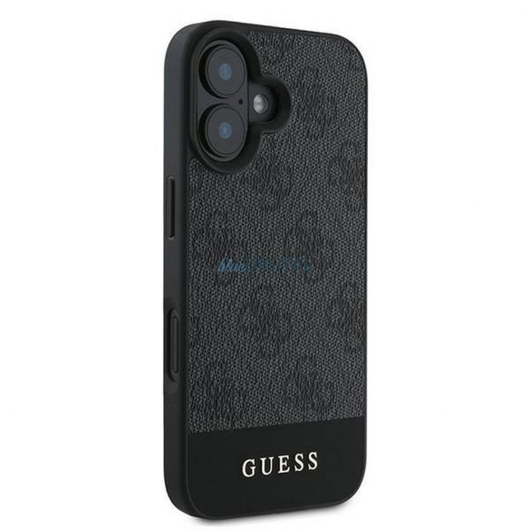 Guess GUHCP16MG4GLGR 4G Bottom Stripe carcasă pentru iPhone 16 Plus - negru