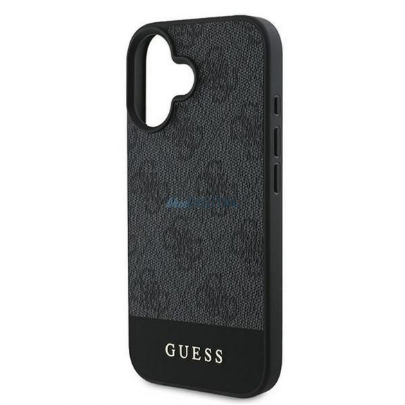 Guess GUHCP16MG4GLGR 4G Bottom Stripe carcasă pentru iPhone 16 Plus - negru