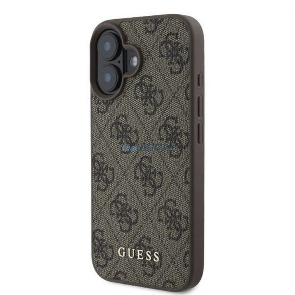 Guess GUHCP16SG4GFBR Geantă 4G Classic pentru iPhone 16 - maro