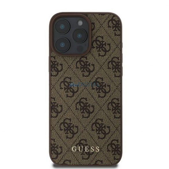 Guess GUHCP16LG4GFBR 4G Husă clasică pentru iPhone 16 Pro - maro