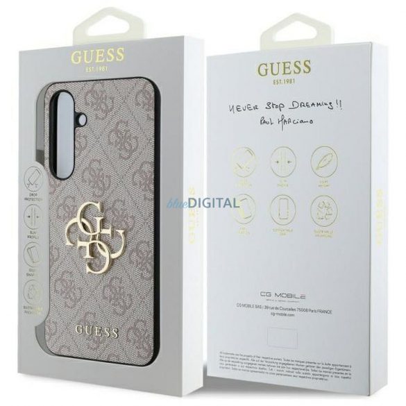 Guess GUHCS24FE4GMGPI 4G Big Metal Logo Caz Samsung Galaxy S24 FE - roz