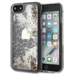 Husă originală GUESS GUOHCI8GLHFLGO pentru iPhone 7 / 8 / SE 2020 / SE 2022 (Sclipici lichid / auriu)