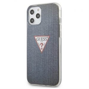 Carcasa originala GUESS GUHCP12LPCUJULDB pentru iPhone 12 PRO MAX bleumarin