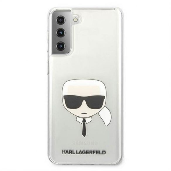 Husă originală KARL LAGERFELD KLHCS21MKTR do Samsung S21 Plus (Karl's Head / transparent)