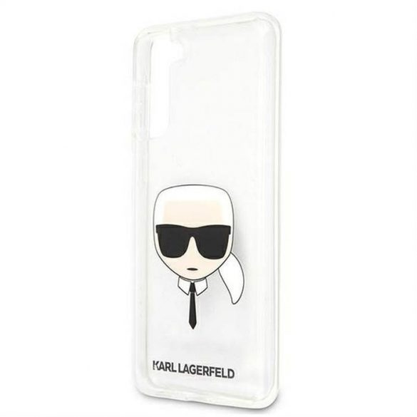 Husă originală KARL LAGERFELD KLHCS21MKTR do Samsung S21 Plus (Karl's Head / transparent)