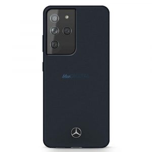 Husă originală MERCEDES MEHCS21LSILNA pentru SAMSUNG S21 Ultra (Silicone Line / albastru)