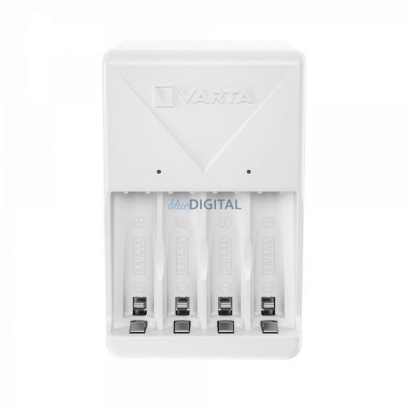 Încărcător de baterii VARTA PLUG pentru încărcarea bateriilor AA/AAA cu 4 baterii AA reîncărcabile (2100 mAh)