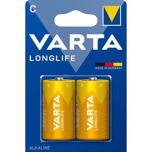 Baterii alcaline Varta Longlife C (R14) - 2 buc