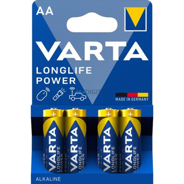 Baterii alcaline Varta Longlife Power AA (R6) - 4 buc