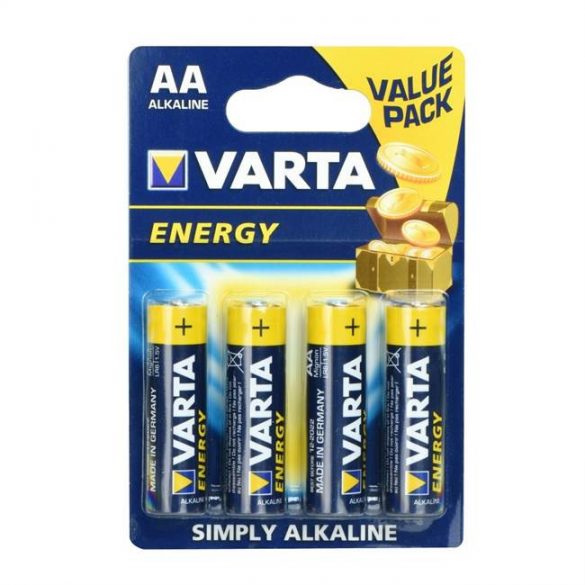 Baterii alcaline Varta R6 (AA) 4 buc Energie