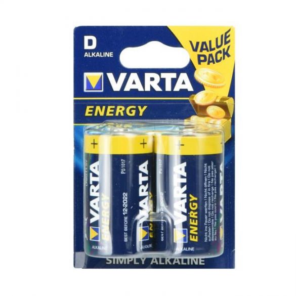 Baterie alcalina Varta R20 (tip D) energie 2 bucati [4120]