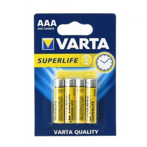 Baterie zinc Varta Superlife R3 (AAA) - 4 bucăți