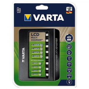 Încărcător de baterii VARTA LCD MULTI pentru încărcarea a până la 8 baterii AA/AAA (fără baterii)