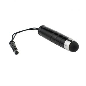 Stylus pentru ecrane tactile - mini universal pentru jack audio - negru