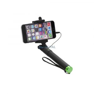 Selfie stick - negru-verde