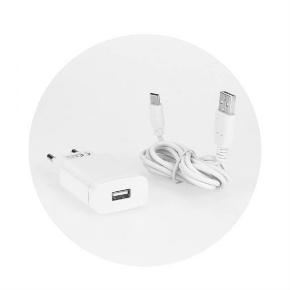 Încărcător de călătorie Forcell cu priză USB tip C - 2,4A 18W cu funcție Quick Charge 3.0