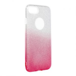 Husa Forcell SHINING pentru IPHONE 7/8 transparenta/roz