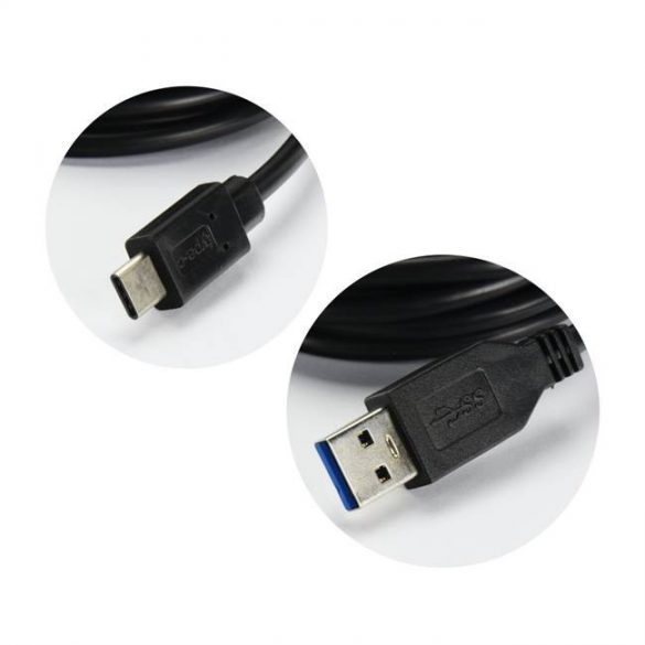 Cablu USB tip C 3.1 / 3.0 HD2 2 metri negru