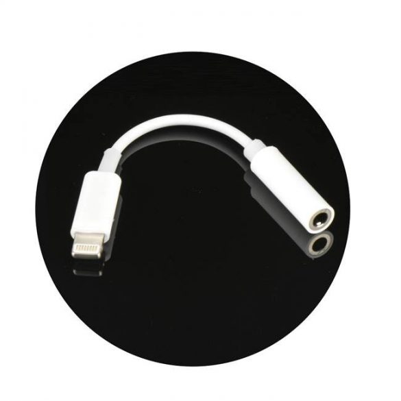 Adaptor HF/audio pentru iPhone Lightning 8-pin do Jack 3,5mm în BOX (feminin)