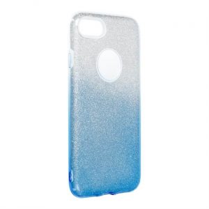 Husa Forcell SHINING pentru IPHONE 7/8 transparenta/albastra