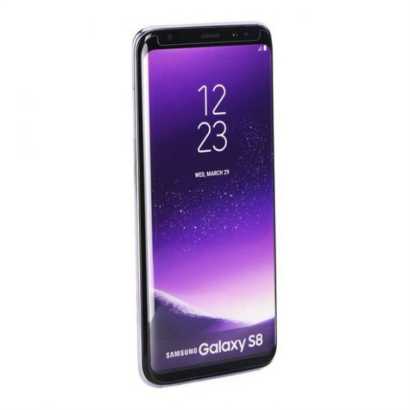 Folie securizată 5D Full Glue - pentru Samsung Galaxy S8 (Husă Friendly) negru