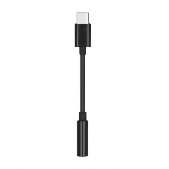 Adaptor HF/audio Tip C la Jack 3,5 mm negru