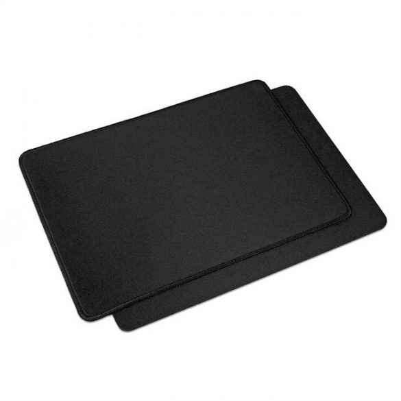 Mousepad 350x250x3mm / negru/ cusătură neagră