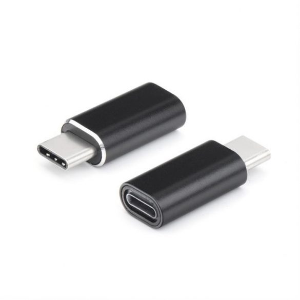 Adaptor încărcător pentru iPhone Lightning 8-pin do Typ C negru