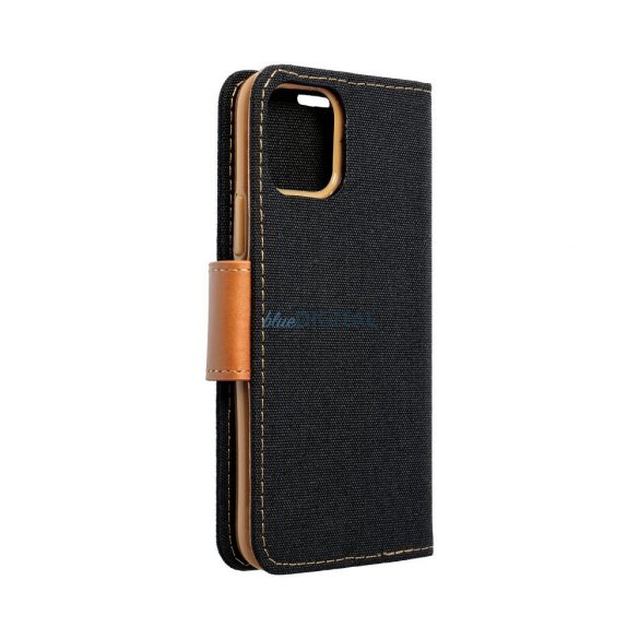 husă carte CANVAS pentru HUAWEI Mate 20 Lite negru