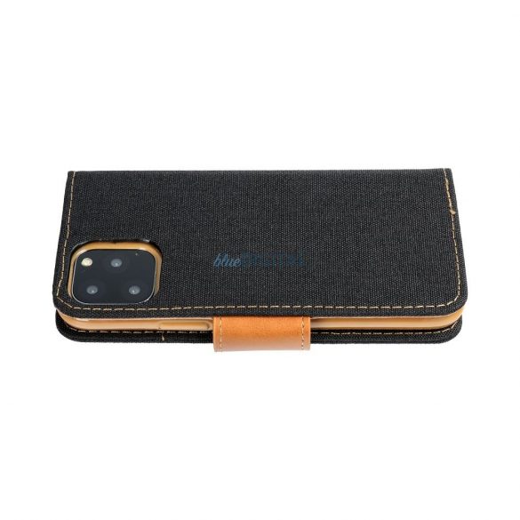 husă carte CANVAS pentru HUAWEI Mate 20 Lite negru