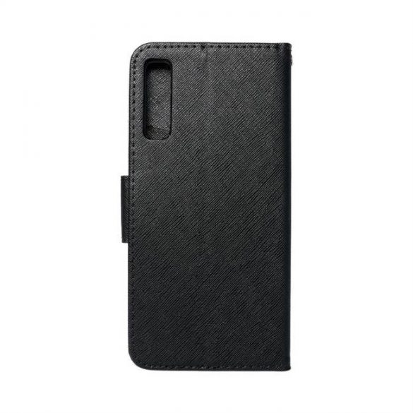 Husă Fancy Husă tip carte pentru SAMSUNG A7 2018 (A750) negru