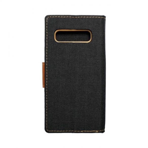 CANVAS husă carte pentru SAMSUNG S10 negru