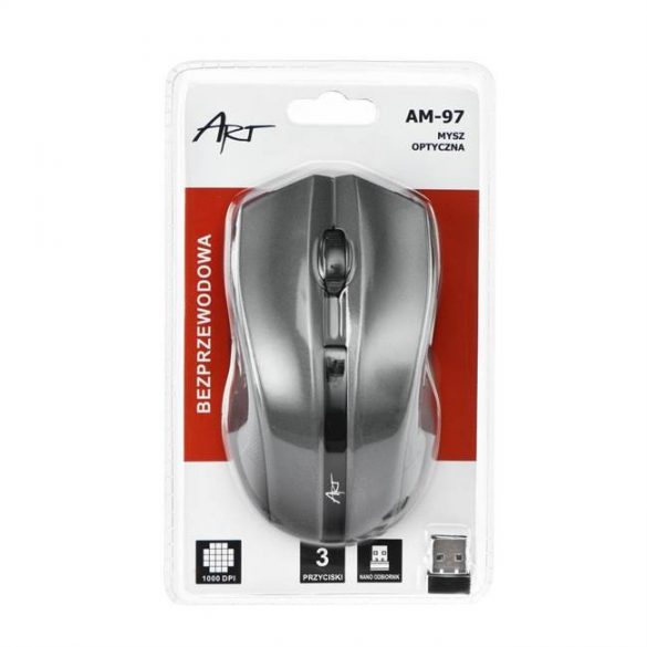 Mouse Art Optical wireless USB AM-97 argintiu