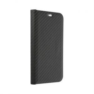 Forcell LUNA Husă tip carte Carbon pentru HUAWEI P30 Lite negru