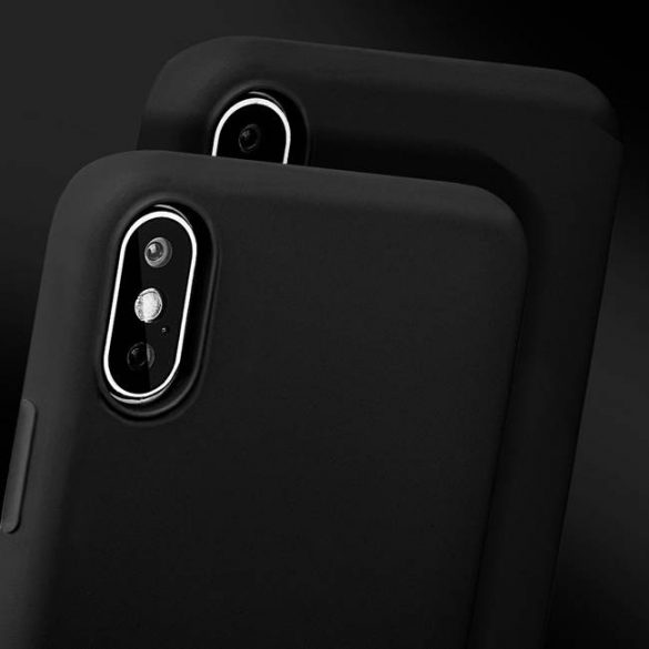 Husă Forcell SILICONE LITE pentru IPHONE X negru