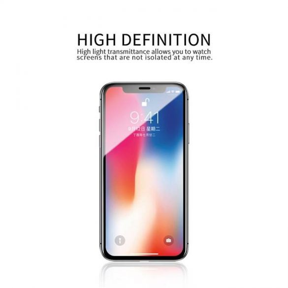 X-ONE Full Husă Extra Strong Crystal Clear - pentru iPhone 11 Pro Max (full glue) Folie securizată 9H