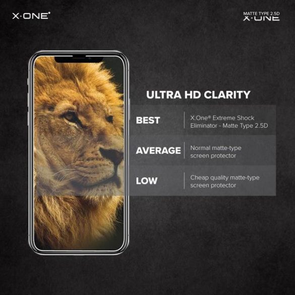 X-ONE Full Husă Extra Strong Matte - pentru iPhone 11 din Folie securizată 9H