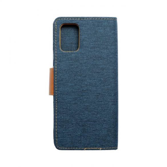 Husa carte CANVAS pentru SAMSUNG A71 bleumarin