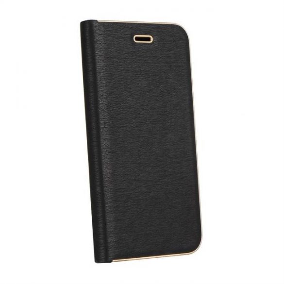 Forcell LUNA Book Gold pentru SAMSUNG A21s negru