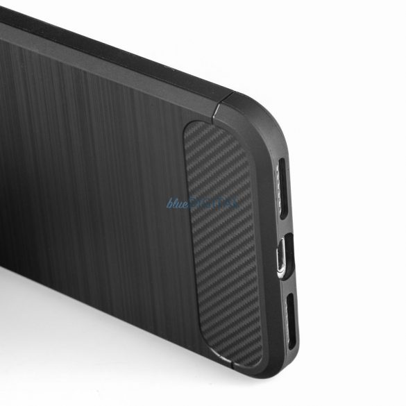 Husă Forcell CARBON pentru IPHONE 12 / 12 PRO negru