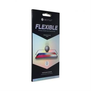 Bestsuit Flexible Hybrid Glass 5D pentru Apple iPhone 12 mini 5,4" negru