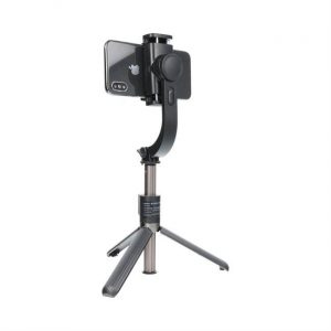 Combo selfie stick cu trepied și telecomandă bluetooth GIMBAL STABILIZER negru SSTR-L08