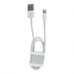 Cablu USB pentru iPhone Lightning 8 pini C601 1 metru alb