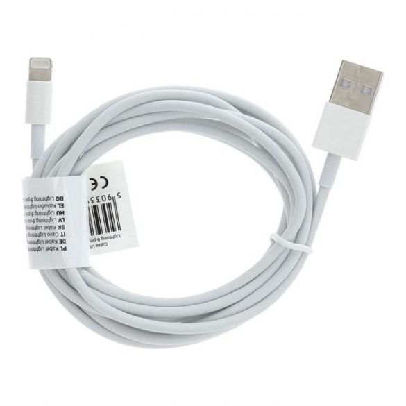 Cablu USB pentru iPhone Lightning 8 pini 2 metri alb C602