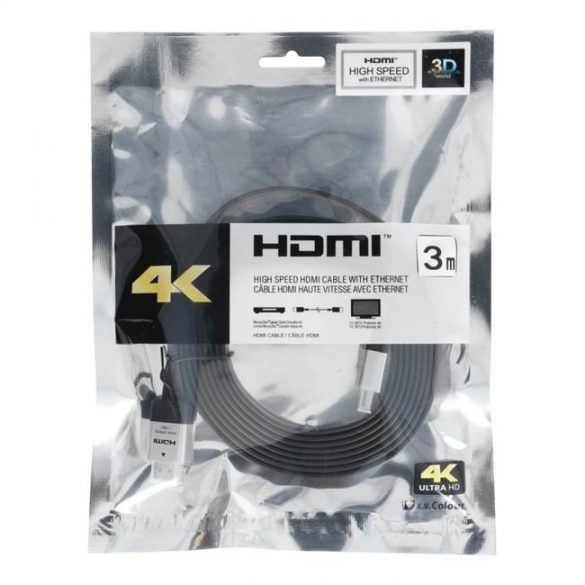 Cablu HDMI - HDMI Cablu HDMI de mare viteză cu Ethernet ver. BLISTER de 2,0 3m lungime